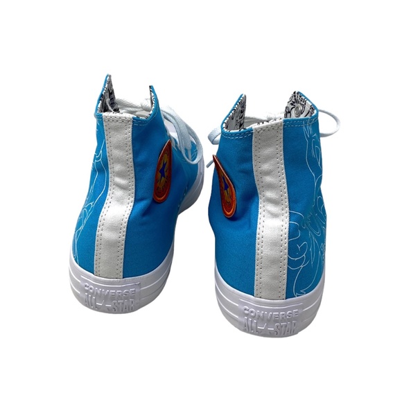 Converse Chuck Taylor High White Blue Canvas Men’s Sneakers Custom 172514C-BLUWT - Picture 5 of 11